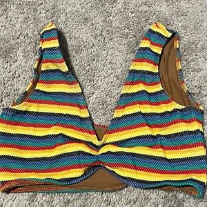 Montce Kim top in Caribbean stripe